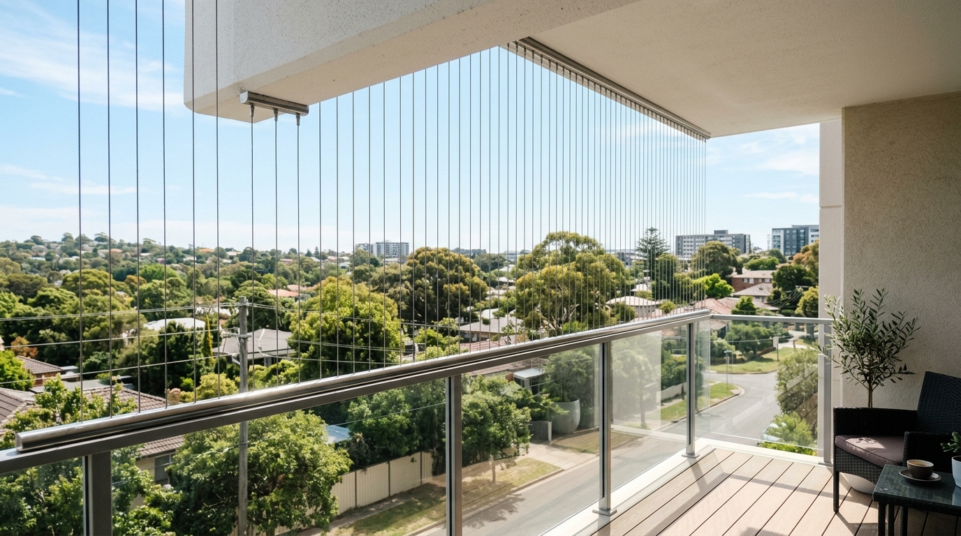 Open Terrace Vertical Safety Wire Grill Banjara Hills